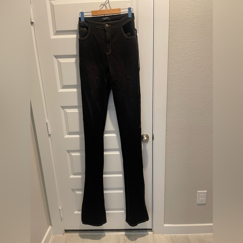 NWT Shane Justin back low rise cut out stacked Jeans XL
